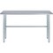 Amgood 14 in. x 60 in. Open Base Stainless Steel Metal Table WT-1460-RCB-Z - alternate 9